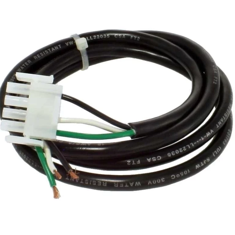 4 pin Amp cord: Een kabel met een 4-pins Amp-connector.