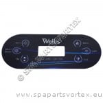 Wellis Sticker control panel- TP600 Balboa (Wellis logo) (ACM0555)