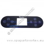 Wellis Sticker control panel- TP800 (Wellis) (ACM0559)