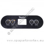 Wellis Sticker Control Panel- One Pump (Wellis logo) (ACM0773)